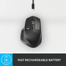 Logitech MX Master 2S Bluetooth Edition Wireless Mouse, Multi-Surface, Hyper-Fast Scrolling, Ergonomic, Graphite