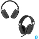 Logitech Zone Vibe 100 Lightweight Wireless Over-Ear Headphones, Graphite, 981-001256