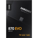 Samsung-IMSourcing 870 EVO MZ-77E250BW 250 GB Solid State Drive - 2.5" Internal - SATA (SATA/600) - Black