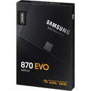 Samsung-IMSourcing 870 EVO MZ-77E250BW 250 GB Solid State Drive - 2.5" Internal - SATA (SATA/600) - Black