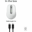 Logitech MX Anywhere 3S for Mac, Compact Wireless Bluetooth Mouse, 8K DPI Any-Surface Tracking, Quiet Clicks, USB C, Wireless Mouse for MacBook Pro, Macbook Air, iMac, iPad (Pale Grey)