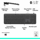 Logitech Signature Slim MK955 Combo for Business, Copilot Edition, Wireless Keyboard and Mouse, Graphite