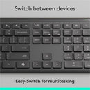 Logitech Signature Slim MK955 Combo for Business, Copilot Edition, Wireless Keyboard and Mouse, Graphite