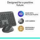 Logitech Signature Slim MK955 Combo for Business, Copilot Edition, Wireless Keyboard and Mouse, Graphite
