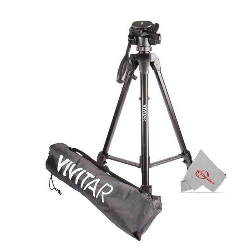 Nikon 16x50 Aculon A211 Binocular (Black) 8250 with 62" Tripod High Quality 8lb Capacity 3-Way Fluid Pan Head Quick Release Bubble Level and Backpack