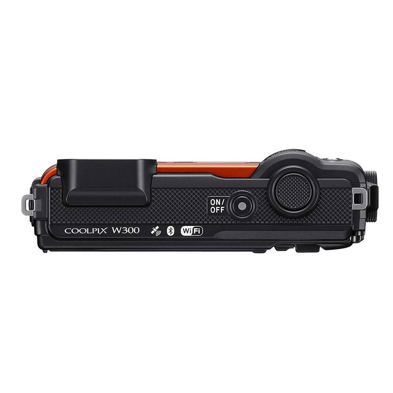 NIKON COOLPIX W300 16MP Waterproof Wi-Fi UHD 4K/30p Video Recording Digital Camera Orange