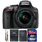 Nikon D5300 24.2MP Digital SLR Camera with 18-55mm Lens and 32GB Memory Card