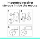 Logitech M185 Wireless Mouse, 2.4GHz with USB Mini Receiver, 1000 DPI Optical Tracking, Swift Grey