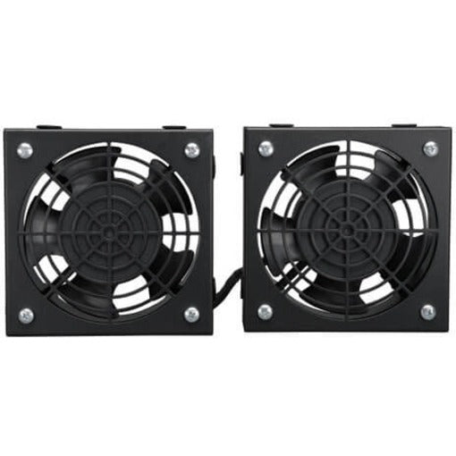 Tripp Lite by Eaton SmartRack Wall-Mount Roof Fan Kit - 2-120V high-performance fans; 210 CFM; 5-15P plug