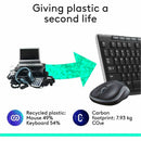 Logitech MK270 Wireless Keyboard and Mouse Combo for Windows, 2.4 GHz Wireless, Compact Mouse, 8 Multimedia and Shortcut Keys, 2-Year Battery Life, for PC, Laptop