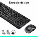 Logitech MK270 Wireless Keyboard and Mouse Combo for Windows, 2.4 GHz Wireless, Compact Mouse, 8 Multimedia and Shortcut Keys, 2-Year Battery Life, for PC, Laptop