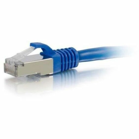 C2G 6in Cat6 Snagless Shielded (STP) Network Patch Cable - Blue