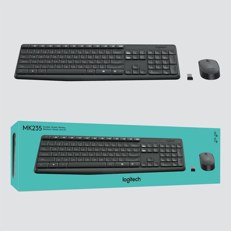 Logitech MK235 Keyboard &amp; Mouse (Keyboard English Layout only)