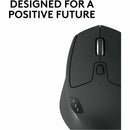 Logitech M720 Triathlon Multi-Device Wireless Mouse, Bluetooth, USB Unifying Receiver, 1000 DPI, 8 Buttons, 2-Year Battery, Compatible with Laptop, PC, Mac, iPadOS - Black