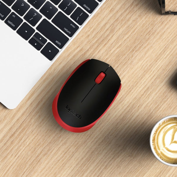 Logitech M170 Wireless Compact Mouse (Red)