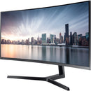 Samsung C34H890WJN 34" Class UW-QHD Curved Screen LCD Monitor - 21:9 - Black, Titanium - TAA Compliant