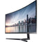 Samsung C34H890WJN 34" Class UW-QHD Curved Screen LCD Monitor - 21:9 - Black, Titanium - TAA Compliant