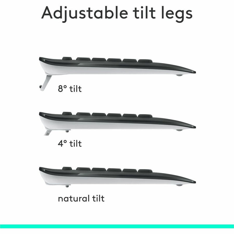 Logitech MK540 Advanced Wireless Keyboard and Mouse Combo for Windows, 2.4 GHz Unifying USB-Receiver, Multimedia Hotkeys, 3-Year Battery Life, for PC, Laptop