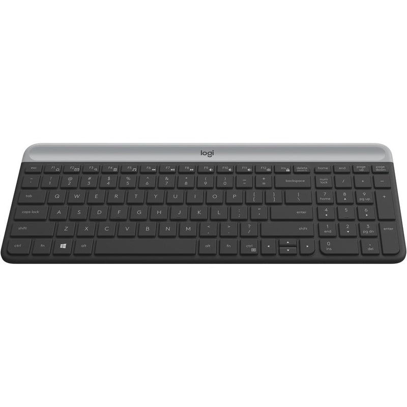 Logitech MK470 Slim Wireless Keyboard and Mouse Combo - Modern Compact Layout, Ultra Quiet - Off White
