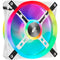 Corsair iCUE QL120 RGB 120mm PWM White Fan - Single Pack - 1 Pack