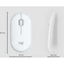 Logitech MK470 Slim Wireless Keyboard and Mouse Combo - Modern Compact Layout, Ultra Quiet - Off White