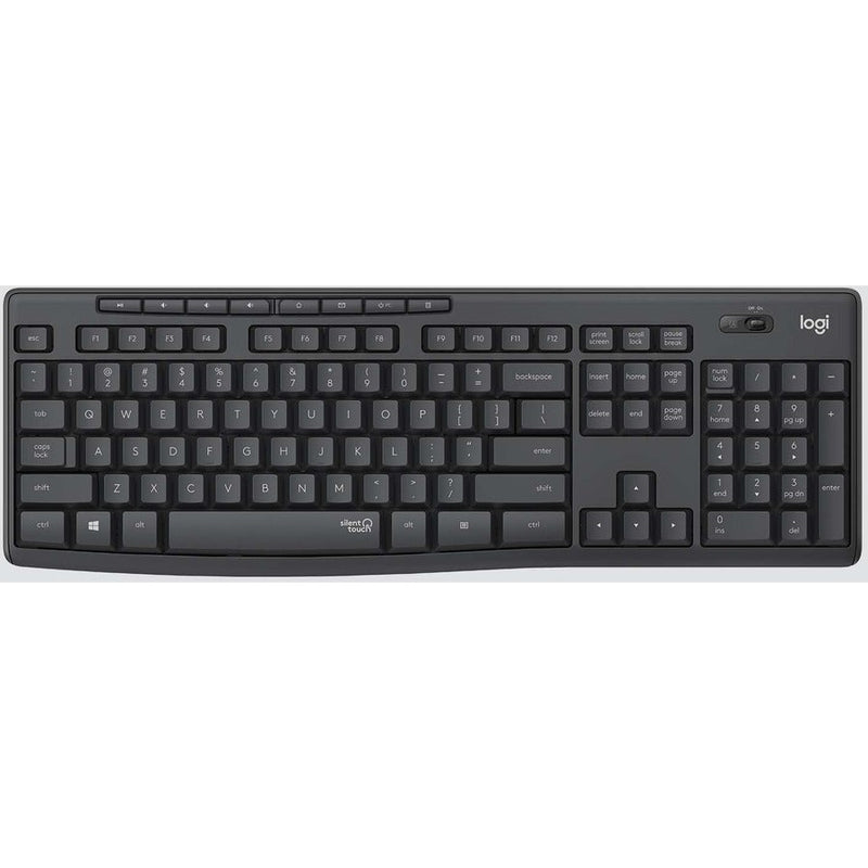 Logitech MK295 Wireless Mouse & Keyboard Combo with SilentTouch Technology, Graphite