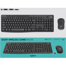 Logitech MK295 Wireless Mouse & Keyboard Combo with SilentTouch Technology, Graphite