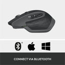 Logitech MX Master 2S Bluetooth Edition Wireless Mouse, Multi-Surface, Hyper-Fast Scrolling, Ergonomic, Graphite