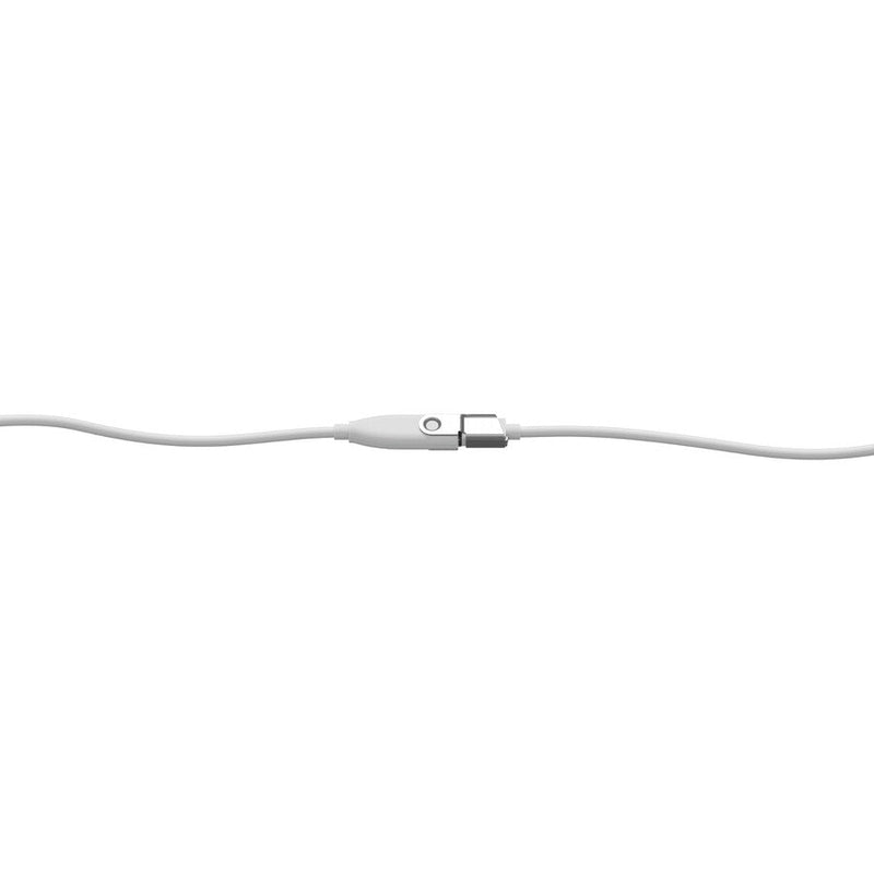 Logitech Rally Mic Pod Extension Cable, 33 ft, White