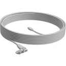 Logitech Rally Mic Pod Extension Cable, 33 ft, White