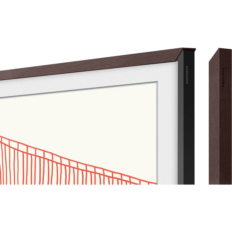 Samsung (2021) 75" The Frame Customizable Bezel - Modern Brown