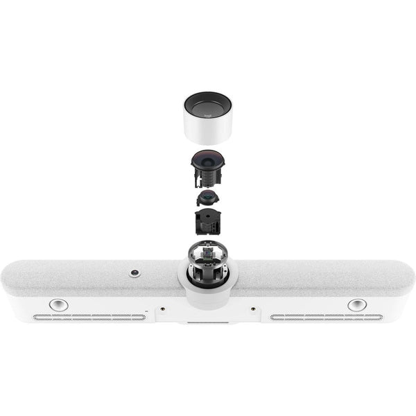 Logitech Rally Bar Mini All-In-One Video Bar for Small to Medium Rooms, White