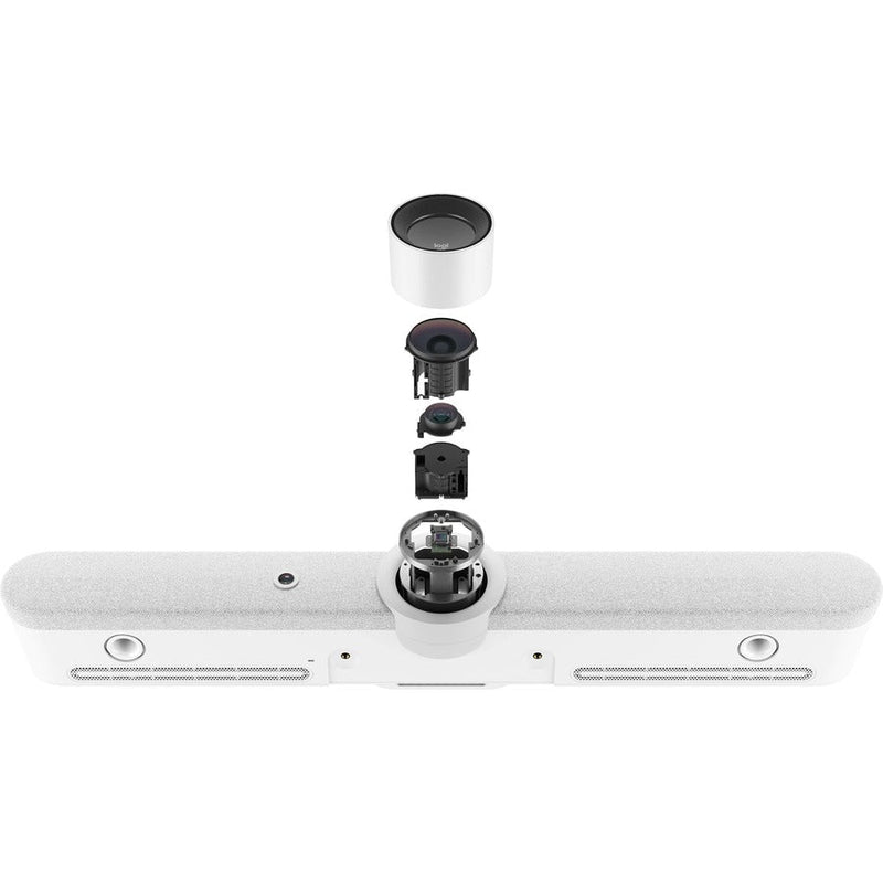 Logitech Rally Bar Mini All-In-One Video Bar for Small to Medium Rooms, White