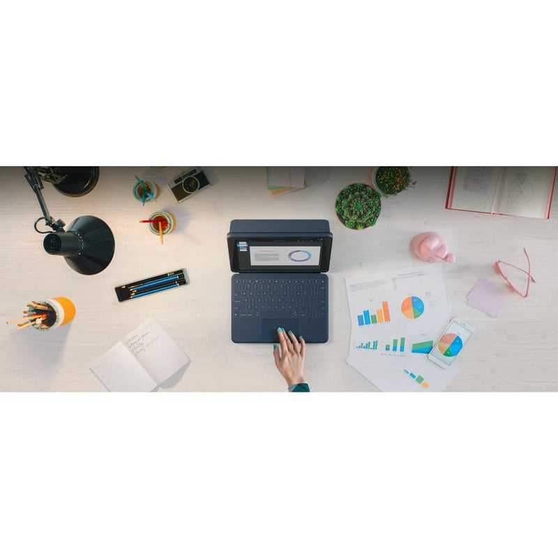 Logitech Rugged Combo 3 Rugged Keyboard/Cover Case Apple iPad (8th Generation), iPad (7th Generation) Tablet - Blue