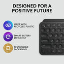 Logitech MX Keys Mini Minimalist Wireless Illuminated Keyboard, Compact, Bluetooth, Backlit, USB-C, Black