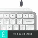 Logitech MX Keys Mini Minimalist Wireless Illuminated Keyboard, Compact, Bluetooth, USB-C, Pale Gray