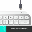 Logitech MX Keys Mini for Mac Minimalist Wireless Illuminated Keyboard, Bluetooth, Backlit Keys, USB-C, Metal Build, Pale Grey