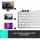 Logitech MX Keys Mini for Mac Minimalist Wireless Illuminated Keyboard, Bluetooth, Backlit Keys, USB-C, Metal Build, Pale Grey