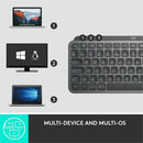 Logitech MX Keys Mini Wireless Illuminated Keyboard for Business, Compact, Logi Bolt Technology, Graphite