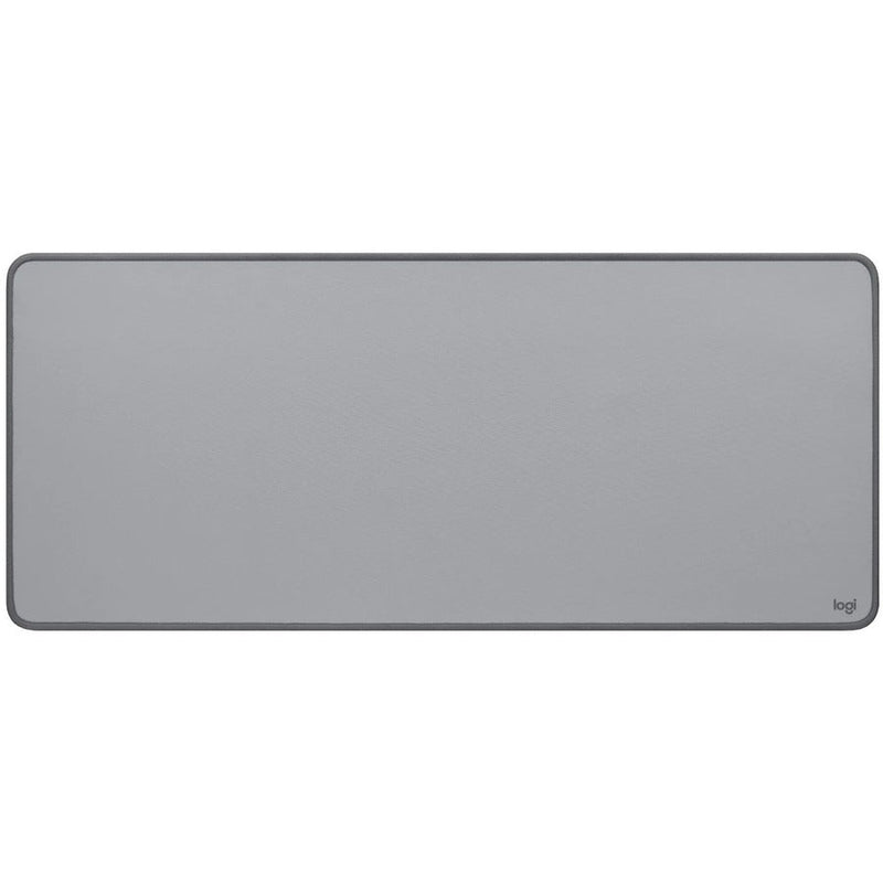Logitech Desk Mat - Studio Series, Multifunctional Large Desk Pad, Anti-slip Base, Spill-resistant Durable Design, Mid-Gray