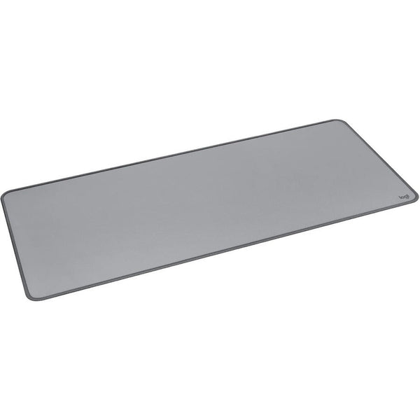 Logitech Desk Mat - Studio Series, Multifunctional Large Desk Pad, Anti-slip Base, Spill-resistant Durable Design, Mid-Gray