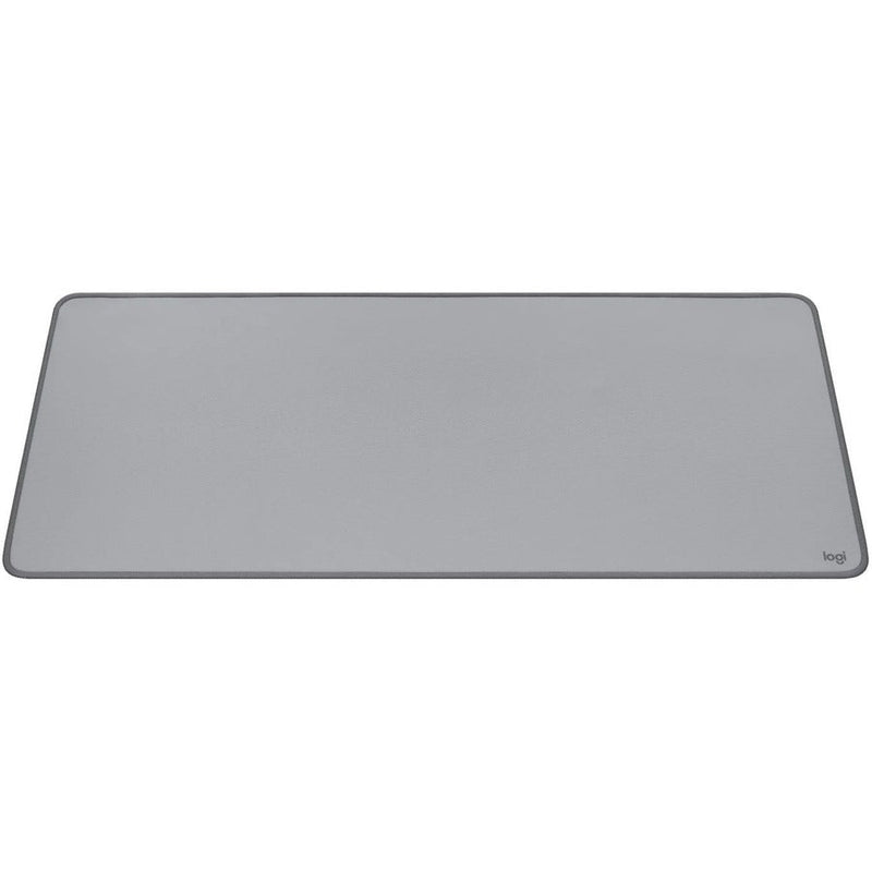 Logitech Desk Mat - Studio Series, Multifunctional Large Desk Pad, Anti-slip Base, Spill-resistant Durable Design, Mid-Gray