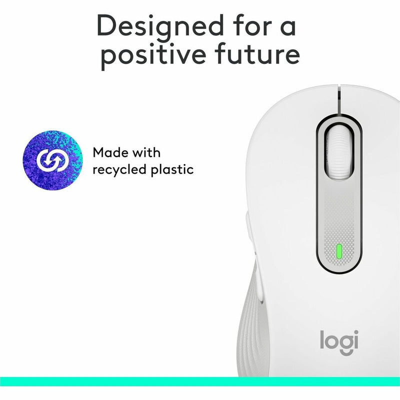 Logitech Signature M650 Wireless Mouse - For Small to Medium Sized Hands, 2-Year Battery, Silent Clicks, Off-white