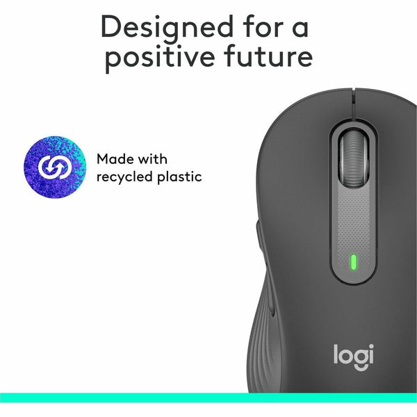 Logitech Signature M650 Wireless Mouse - For Small to Medium Sized Hands, 2-Year Battery, Silent Clicks, Bluetooth, Graphite