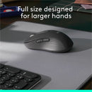 Logitech Signature M650 L Full Size Wireless Mouse - For Large Sized Hands, 2-Year Battery, Silent Clicks, Graphite