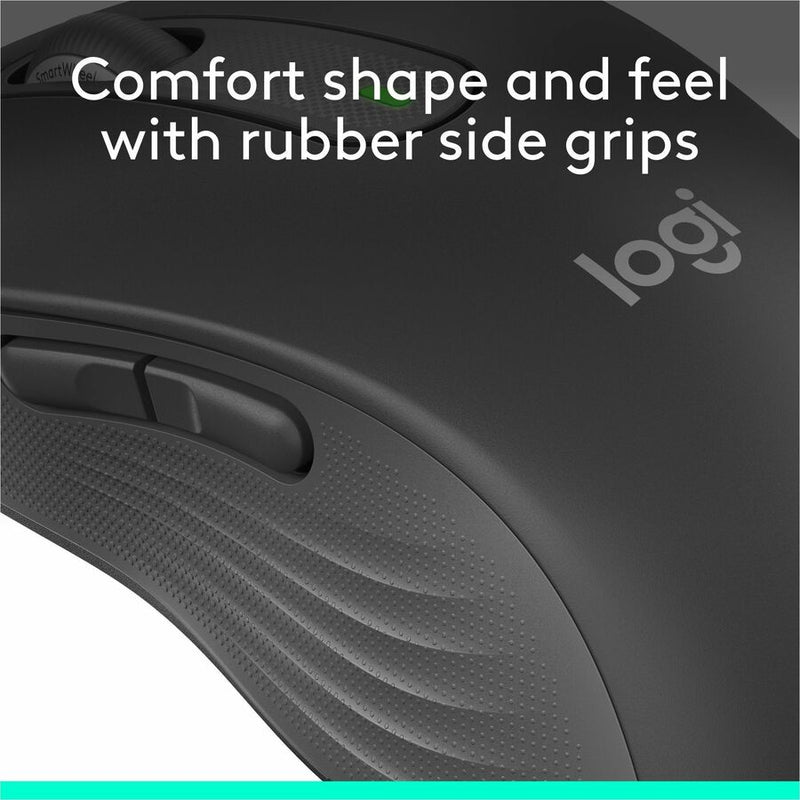 Logitech Signature M650 L Full Size Wireless Mouse - For Large Sized Hands, 2-Year Battery, Silent Clicks, Graphite