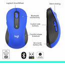 Logitech Signature M650 L Full Size Wireless Mouse - For Large Sized Hands, 2-Year Battery, Silent Clicks, Blue