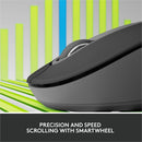 Logitech Signature M650 L for Business Wireless Mouse, For Large Sized Hands, Logi Bolt, Bluetooth, Graphite