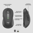 Logitech Signature M650 L for Business Wireless Mouse, For Large Sized Hands, Logi Bolt, Bluetooth, Graphite