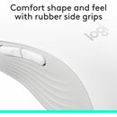 Logitech Signature M650 L Full Size Wireless Mouse - For Large Sized Hands, 2-Year Battery, Silent Clicks, Off-white